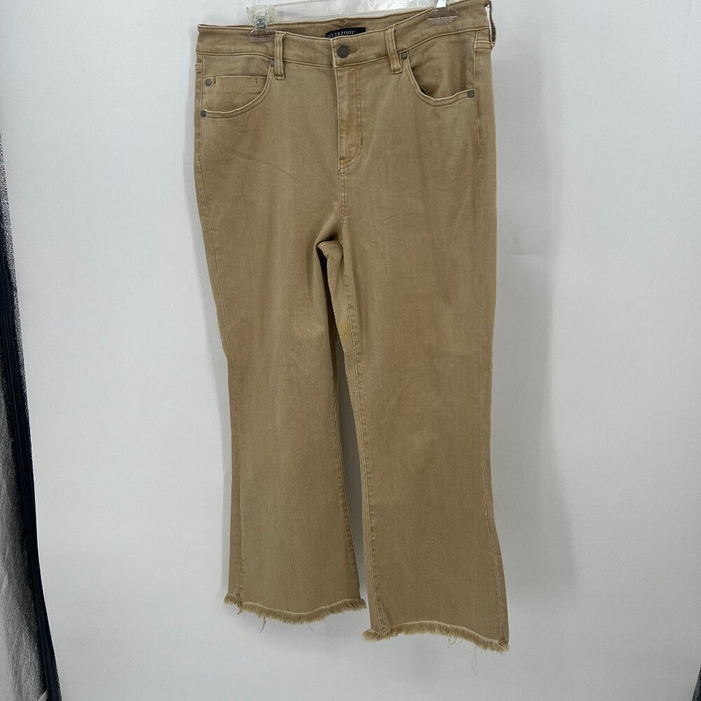Liverpool Hannah Cut Hem Crop Flare Jean Size 14/32